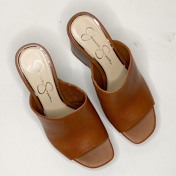 Jessica Simpson shantelle wedges NWOB suntan - Picture 3 of 7